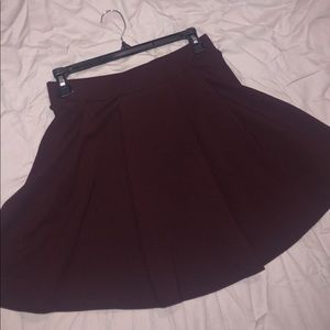 Maroon Skater Skirt